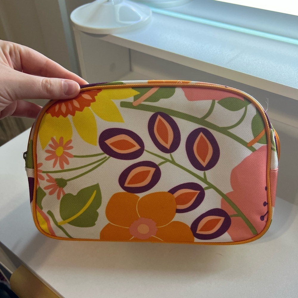Clinique Floral Multi-Color Women's Cosmetic Bag